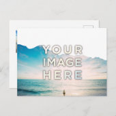 Personalisiertes abgerissenes Papier mit Foto Cust Postkarte (Vorne/Hinten)