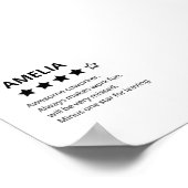 Personalisiertes Abschiedsgeschenk - Funny 4-Stern Poster (Ecke)