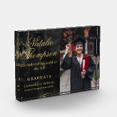 Personalisiertes Abschluss-Geschenk für Tochter Ni Fotoblock (Links)