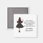 Personalisiertes Abschluss-Schlüsselanhänger Magnet (Vorderseite/Rückseite)