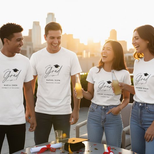 Personalisiertes Abschlussfeier Custom Name T-Shirt