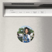 Personalisiertes Abschlussfoto mit Namen Magnet (In Situ (Geschirrspüler))