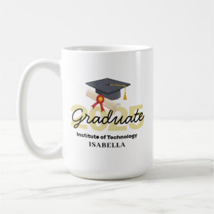 Personalisiertes Abschlussgeschenk - Abschlussjahr Kaffeetasse