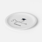 Personalisiertes Abschlussgeschenk, Individuelle S Pappteller (Schrägansicht)