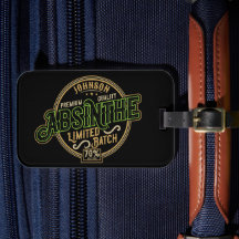 Personalisiertes Absinth-Kräuter-Spirituosen-Etike