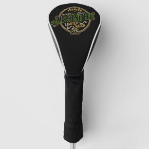 Personalisiertes Absinth-Kräuter-Spirituosenetiket Golf Headcover