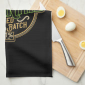 Personalisiertes Absinth-Kräutergeist-Liquor-Label Geschirrtuch (Viertel Falte)