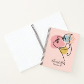 Personalisiertes Abstraktes Doodle Art Sketch Notizblock (Innenseite)