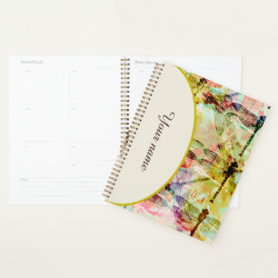 Personalisiertes abstraktes Libellen Notizbuch Planer