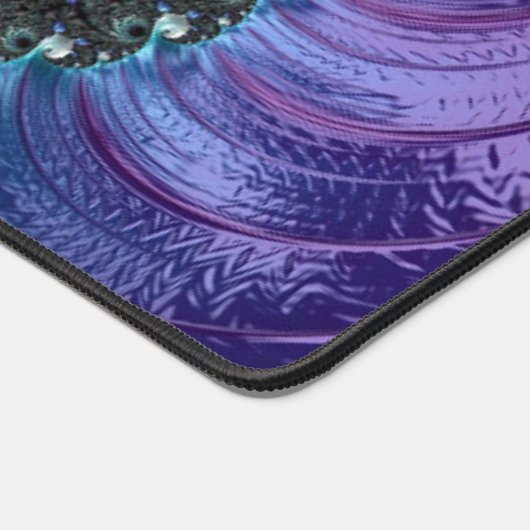 Personalisiertes Abstraktes Lila türkisfarbenes Fr Schreibtischunterlage (Ecke)