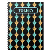 Personalisiertes Abstraktes Muster Notizblock (Vorderseite)