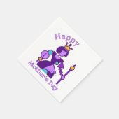 Personalisiertes abstraktes Mutter-Design mit indi Serviette (Ecke)