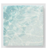 Personalisiertes Abstraktes Ocean Water Custom Fot Steinuntersetzer