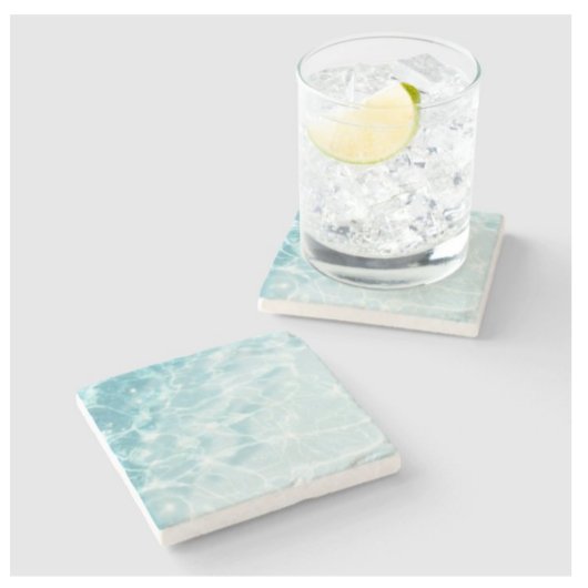 Personalisiertes Abstraktes Ocean Water Custom Fot Steinuntersetzer