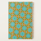 Personalisiertes Abstraktes Retro-Gelbes Muster Planer (Rückseite)