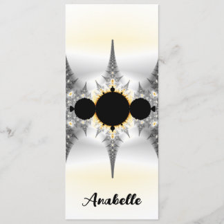 Personalisiertes abstraktes silbernes Fractal-Lese