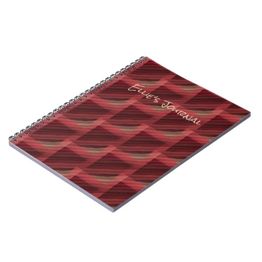 Personalisiertes Abstraktes SpiralNotebook Notizblock (Linke Seite)