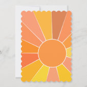 Personalisiertes Abstraktes Sun-Design | Einladung (Rückseite)