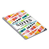 Personalisiertes Abstraktes Wasserfarbmuster Notizblock (Rechte Seite)