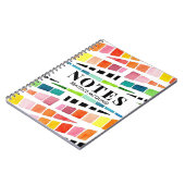 Personalisiertes Abstraktes Wasserfarbmuster Notizblock (Linke Seite)