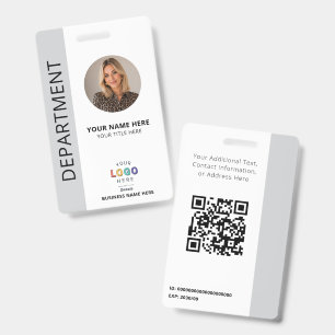 Personalisiertes Abteilungsfoto und Logo Geschäft Ausweis