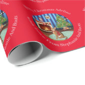 Personalisiertes Abyssinian Kitty Cat Wrapping Pap Geschenkpapier (Rolleneckpunkt)