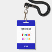 Personalisiertes Abzeichen für benutzerdefinierte  Ausweis (Vorderseite mit Lanyard)