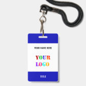 Personalisiertes Abzeichen für benutzerdefinierte  Ausweis (Rückseite mit Lanyard)