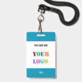 Personalisiertes Abzeichen für ein benutzerdefinie Ausweis (Vorderseite mit Lanyard)