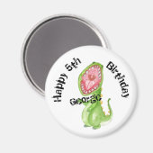 Personalisiertes Abzeichen - Happy (5. Geburtstag) Magnet (Vorderseite/Rückseite)