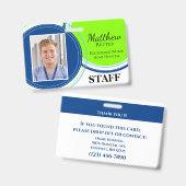 Personalisiertes Abzeichen mit doppelseitiger Beru Ausweis (Vorder- & Rückseite)