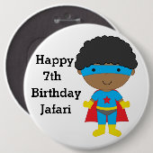 Personalisiertes Abzeichen zum Geburtstag - Happy Button (Vorne & Hinten)