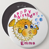 Personalisiertes Abzeichen zum Geburtstag - Puffer Button (Vorne & Hinten)