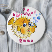 Personalisiertes Abzeichen zum Geburtstag - Puffer Button (Beispiel)