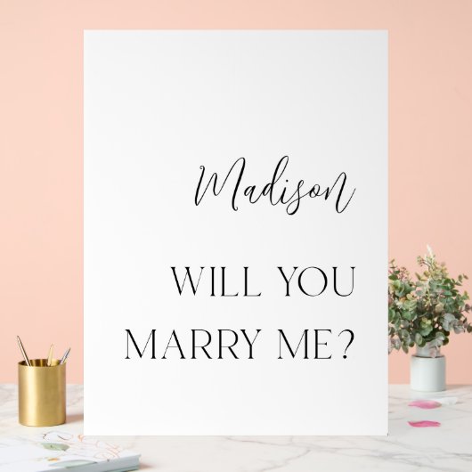 Personalisiertes Acryl wirst du mich heiraten Acrylschild (Hochzeit)