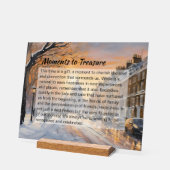 Personalisiertes Acrylic Holiday Sign - Elegante D Acrylschild (Winkel)