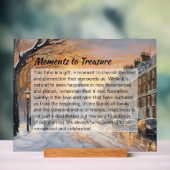 Personalisiertes Acrylic Holiday Sign - Elegante D Acrylschild (Neutral)