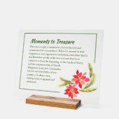 Personalisiertes Acrylic Holiday Sign - Elegante D Acrylschild (Winkel)