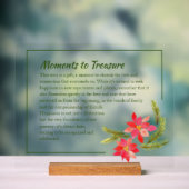 Personalisiertes Acrylic Holiday Sign - Elegante D Acrylschild (Neutral)