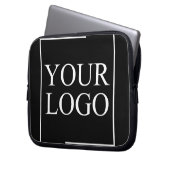 Personalisiertes ADD-LOGO für Notebook-Taschen Laptopschutzhülle (Vorderseite Links)