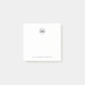 Personalisiertes Add-On für Unternehmen Modernes M Post-it Klebezettel (Vorderseite)