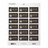 Personalisiertes Adressetikett mit Foto (Vorne)