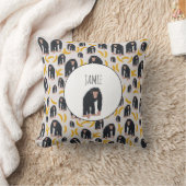 Personalisiertes Affen-Schimpansen- und Bananenmus Kissen (Decke)