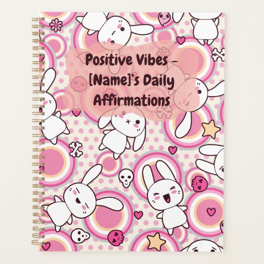 Personalisiertes Affirmations Journal - "Positiv Planer (Vorderseite)