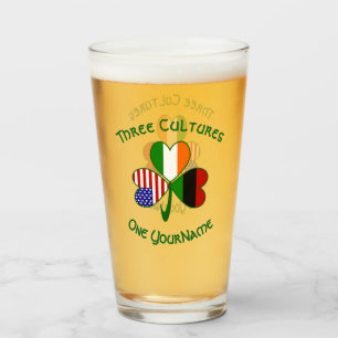 Personalisiertes Afrikanische Diaspora Shamrock Tr Glas