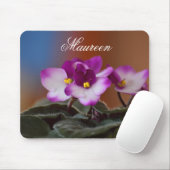 Personalisiertes afrikanisches Violetmousepad Mousepad (Mit Mouse)