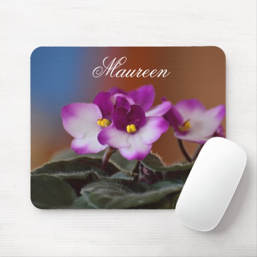 Personalisiertes afrikanisches Violetmousepad Mousepad (Mit Mouse)