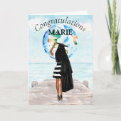 Personalisiertes Afroamerikanisches Herzlichen Glü Karte (Vorderseite)