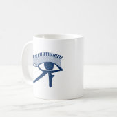 Personalisiertes ägyptisches Auge des Horus Kaffeetasse (Vorderseite Links)
