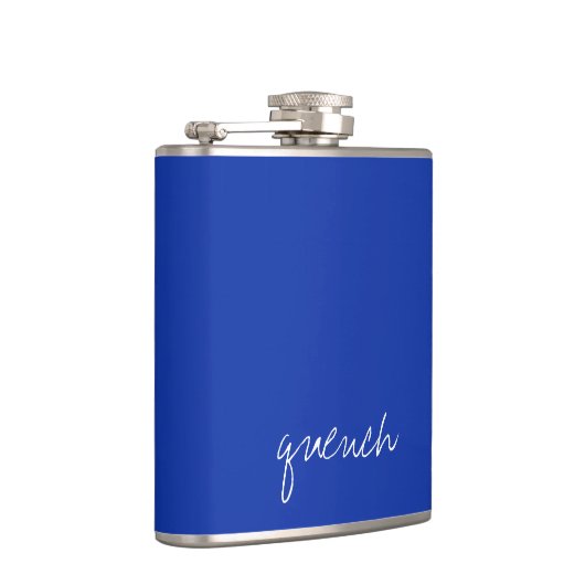 Personalisiertes ägyptisches Blau Flachmann (Rechts)